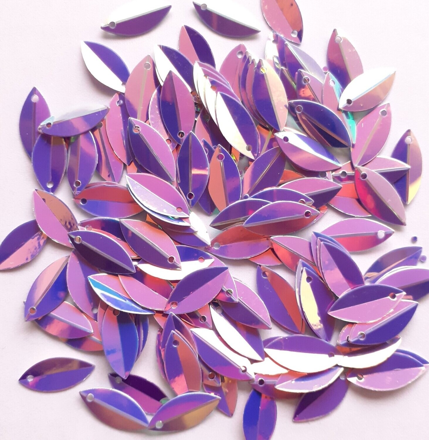 10g de sequins feuille holographique 13mm / 8 couleurs disponibles