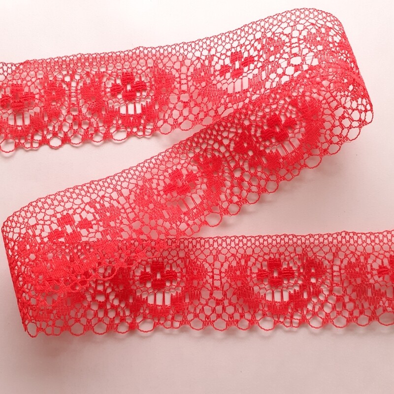Dentelle 4 cm-8,50 mètres/ 9 couleurs