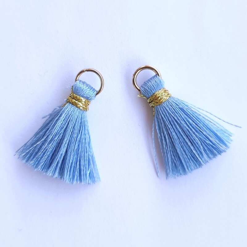 Breloque mini pompon 2,5 cm/33 couleurs