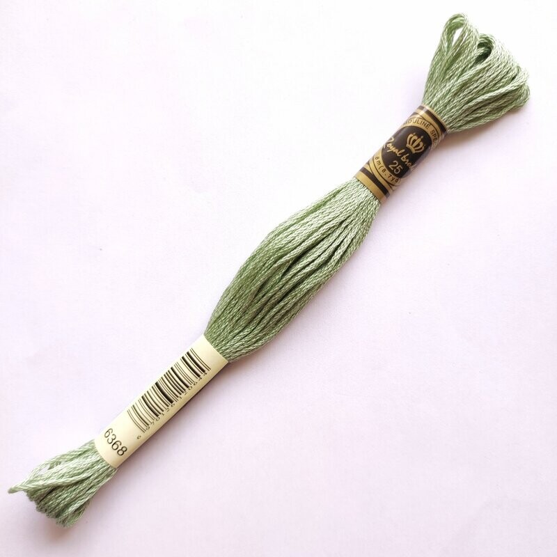 Fil coton mouliné spécial - 8 m -  Coloris DMC 368