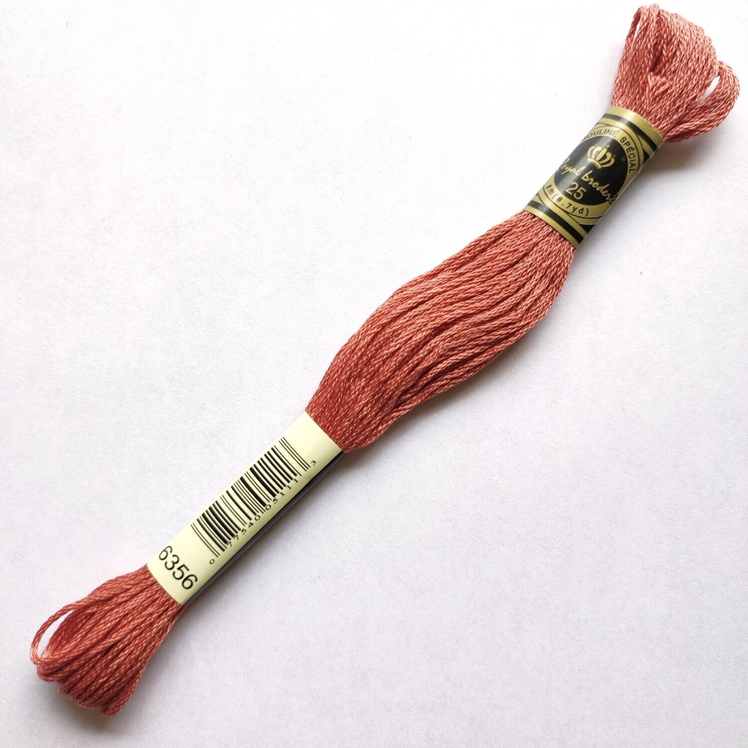 Fil coton mouliné spécial - 8 m -  Coloris DMC 356