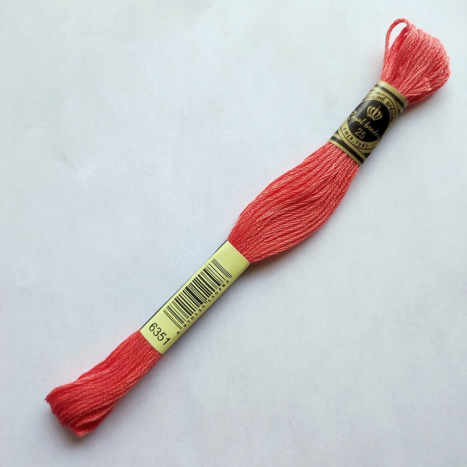 Fil coton mouliné spécial - 8 m -  Coloris DMC 351