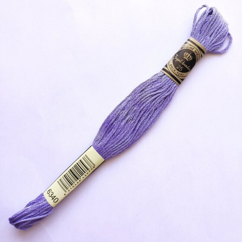 Fil coton mouliné spécial - 8 m -  Coloris DMC 340