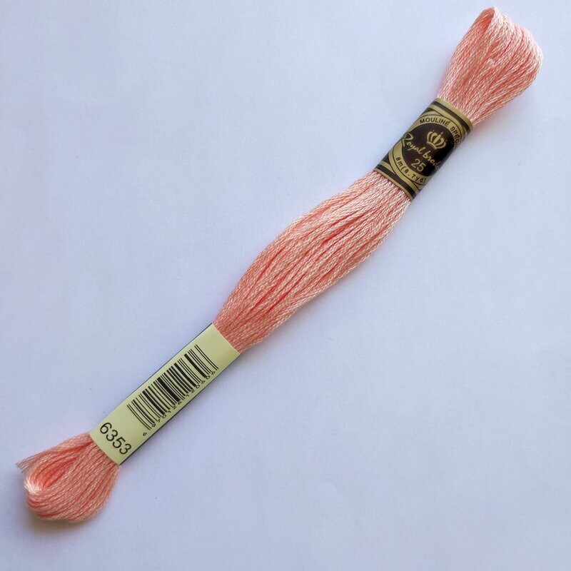 Fil coton mouliné spécial - 8 m -  Coloris DMC 353