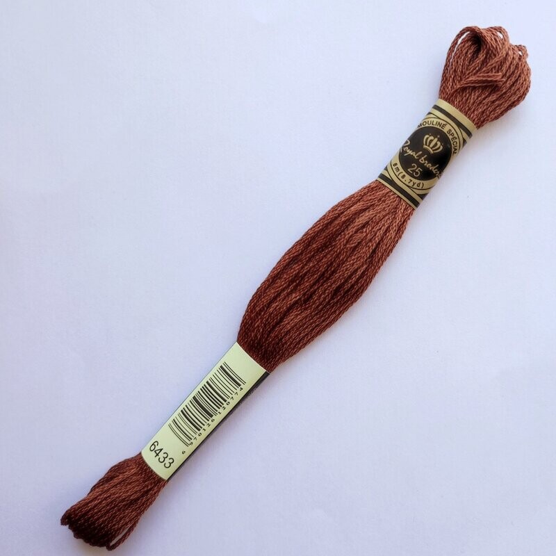 Fil coton mouliné spécial - 8 m -  Coloris DMC 433