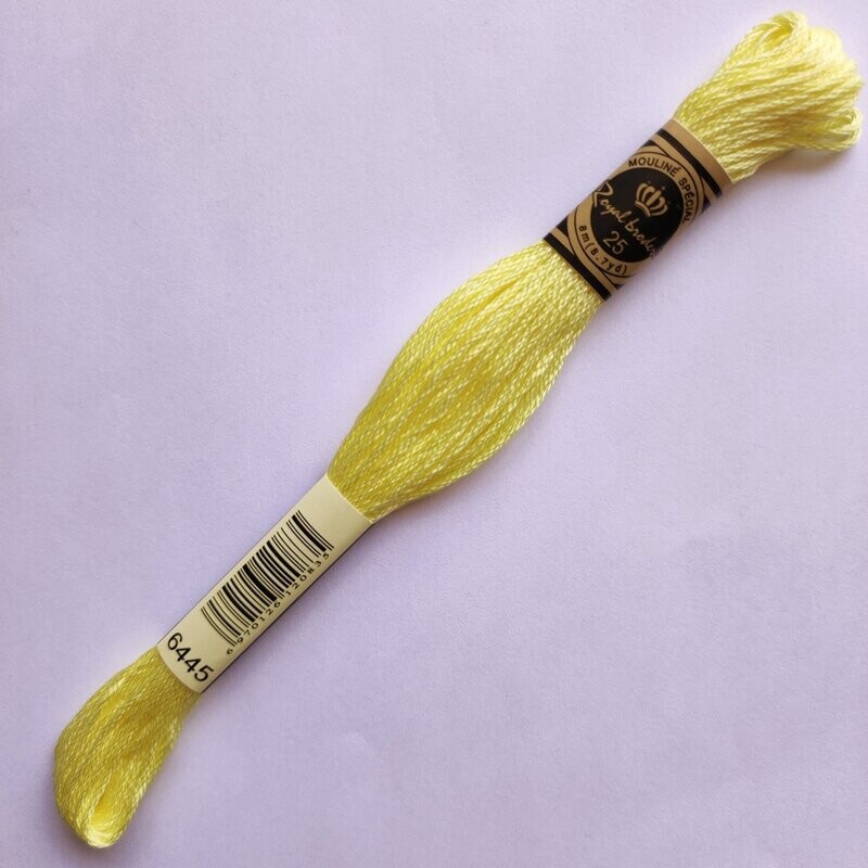 Fil coton mouliné spécial - 8 m -  Coloris DMC 445