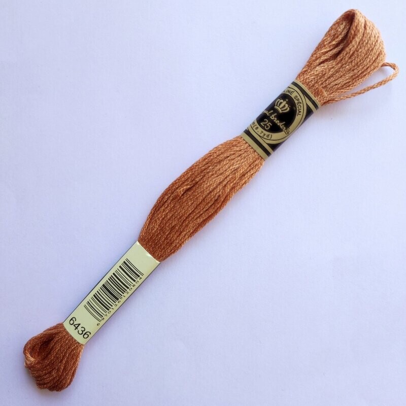 Fil coton mouliné spécial - 8 m -  Coloris DMC 436