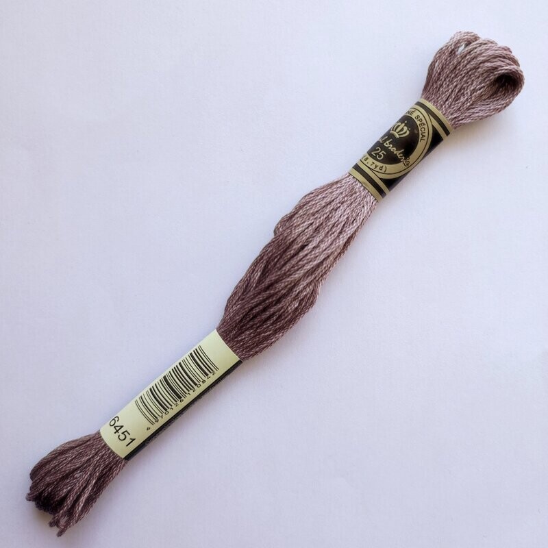 Fil coton mouliné spécial - 8 m -  Coloris DMC 451