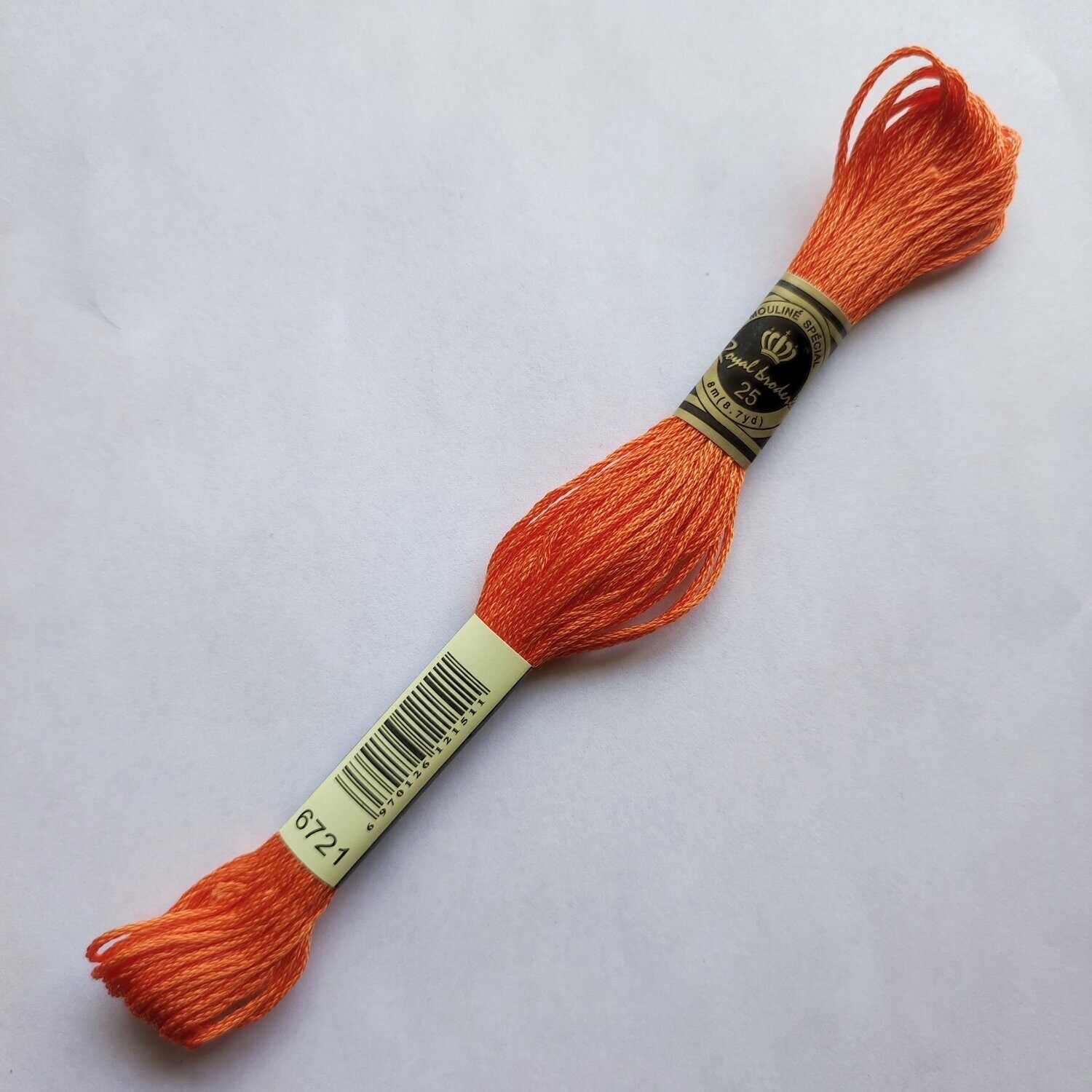 Fil coton mouliné spécial - 8 m - Coloris DMC 721