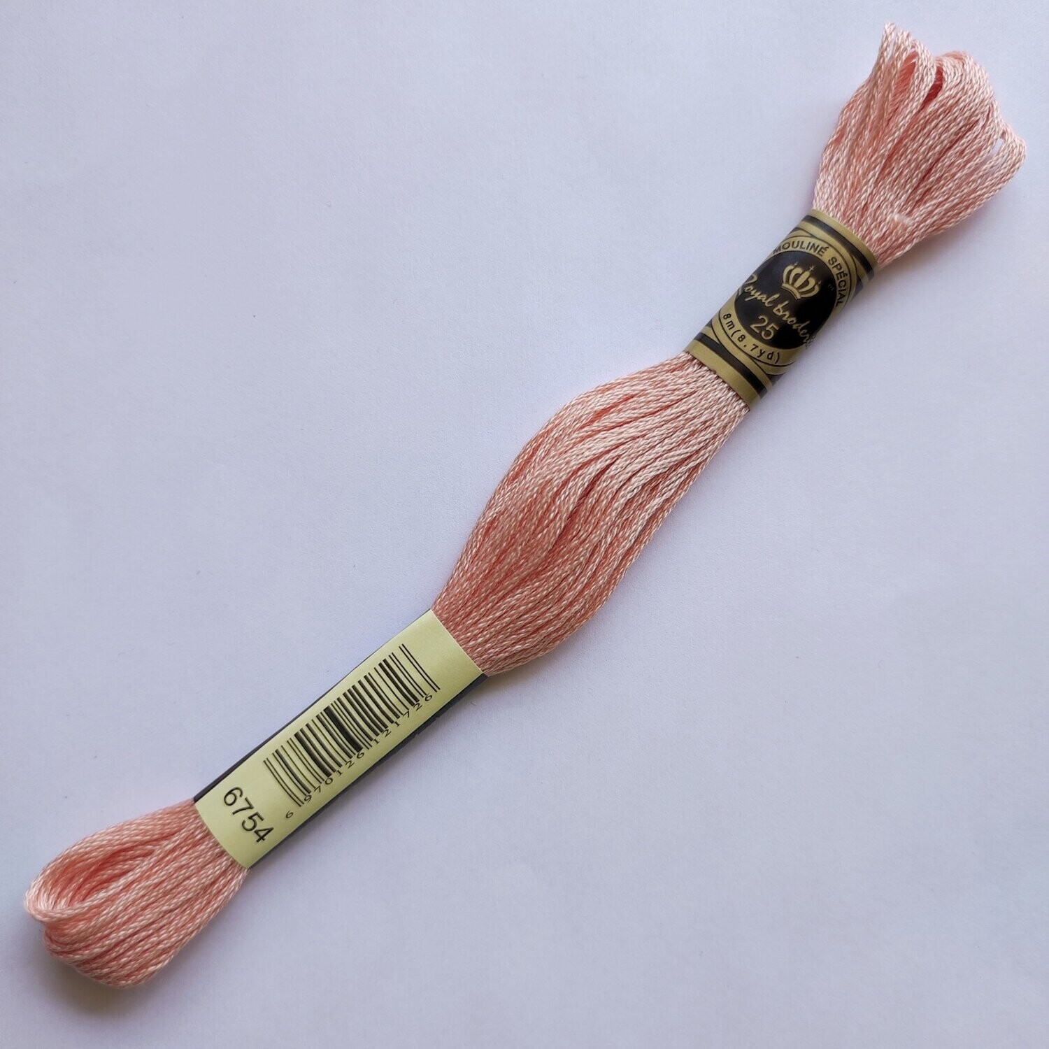 Fil coton mouliné spécial - 8 m - Coloris DMC 754