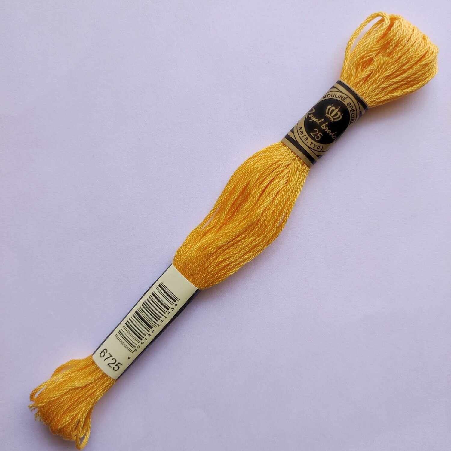 Fil coton mouliné spécial - 8 m - Coloris DMC 725