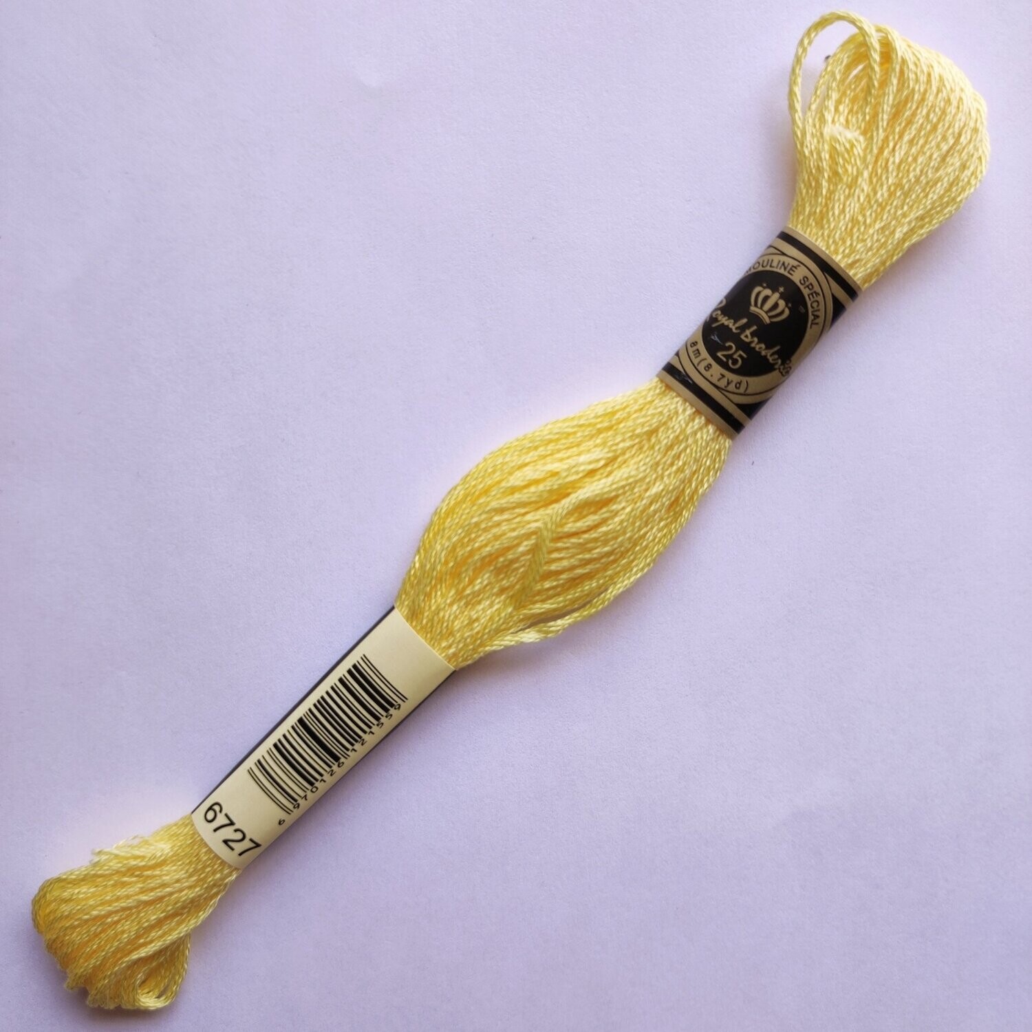 Fil coton mouliné spécial - 8 m - Coloris DMC 727