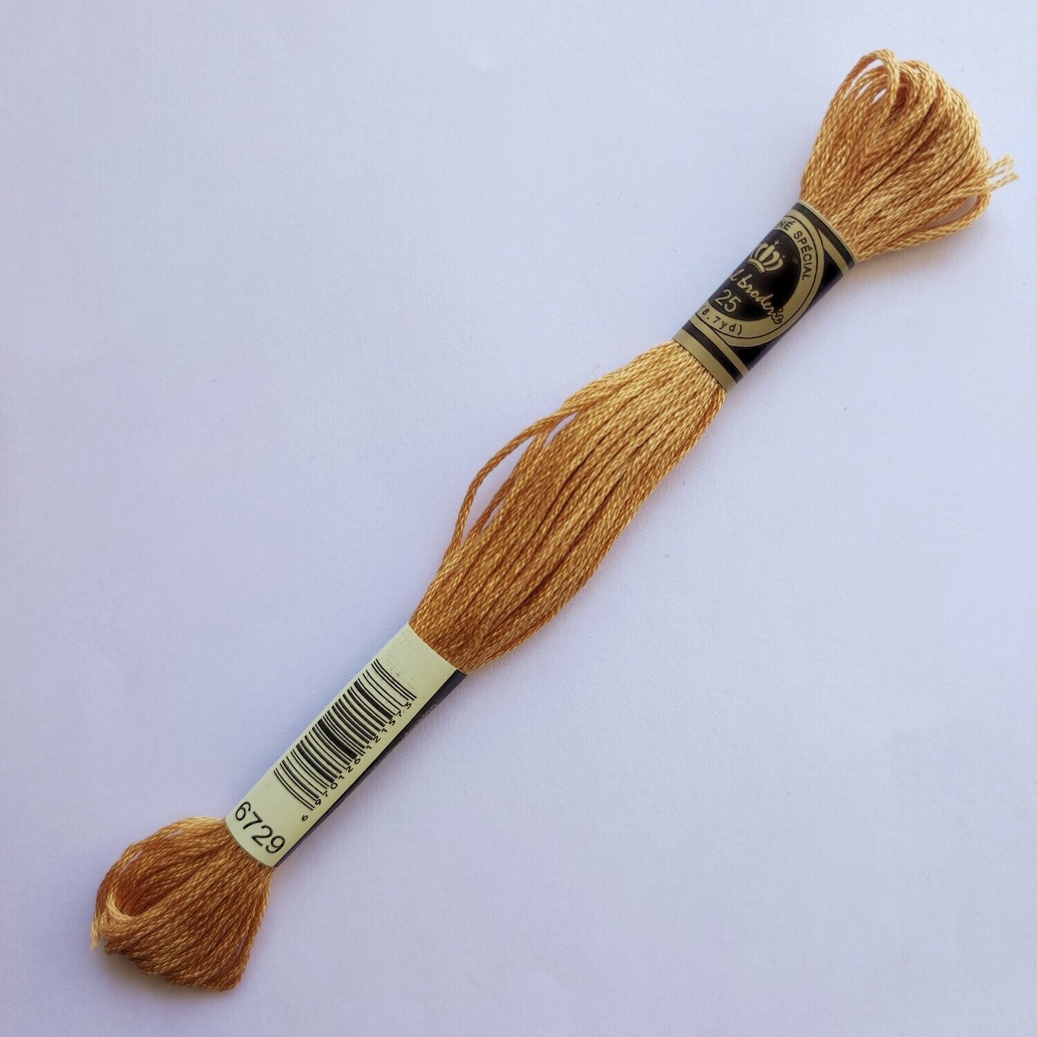 Fil coton mouliné spécial - 8 m - Coloris DMC 729