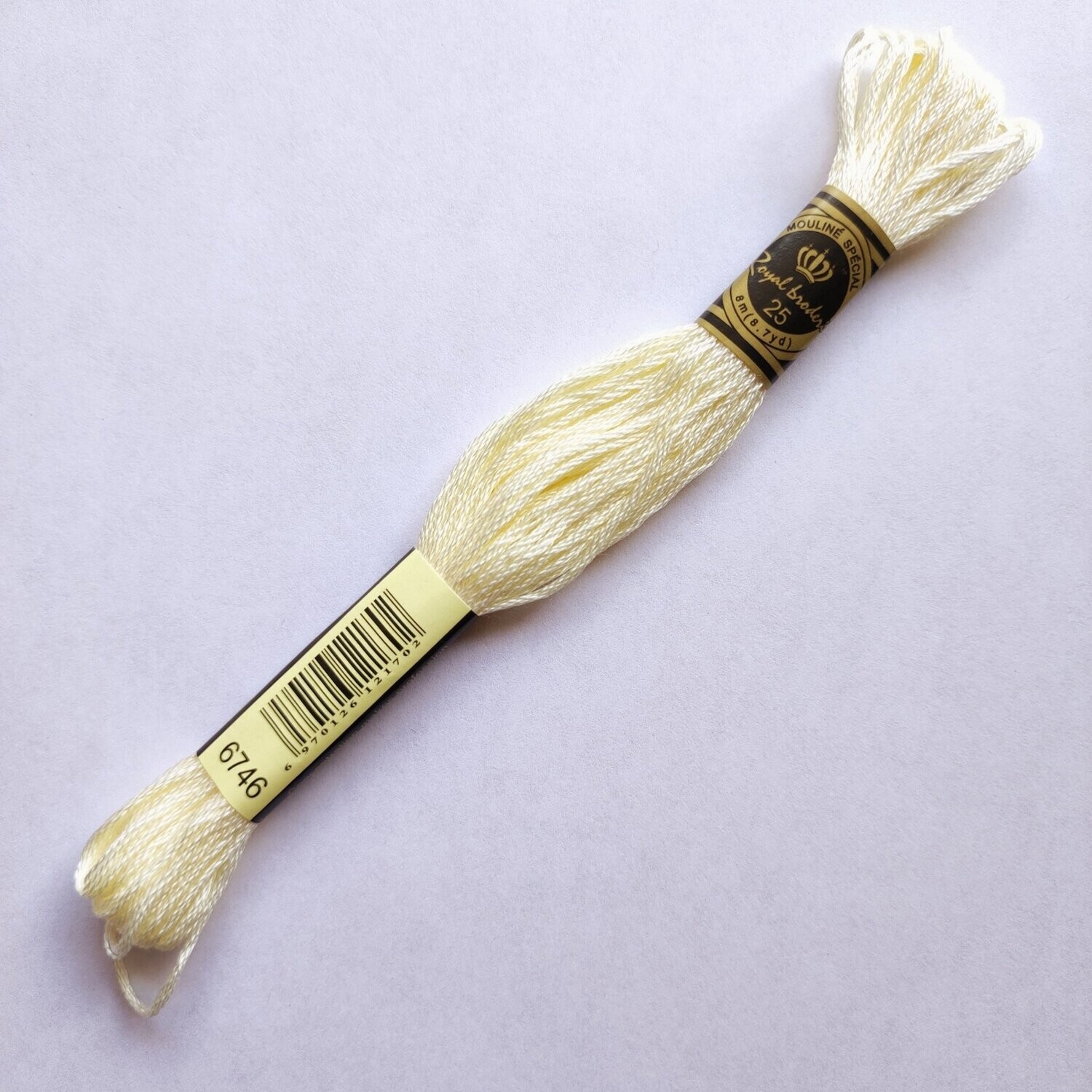 Fil coton mouliné spécial - 8 m - Coloris DMC 746