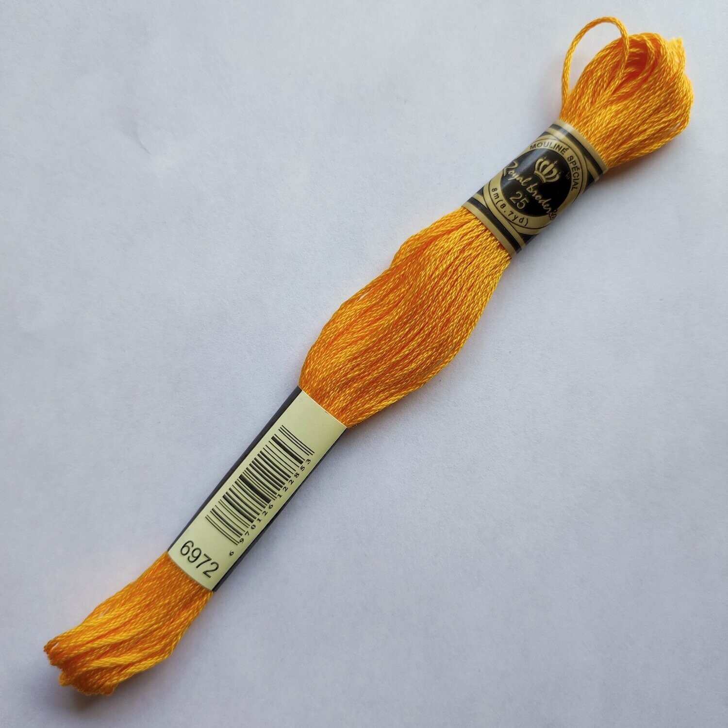 Fil coton mouliné spécial - 8 m - Coloris DMC 972