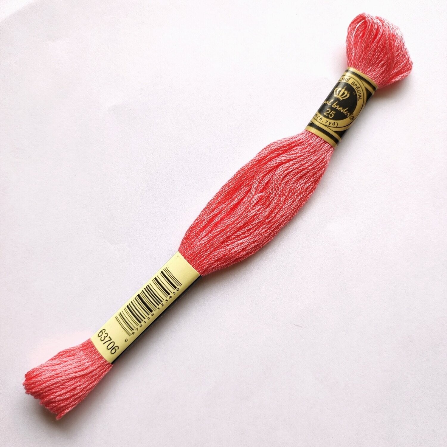 Fil coton mouliné spécial - 8 m -  Coloris DMC 3706
