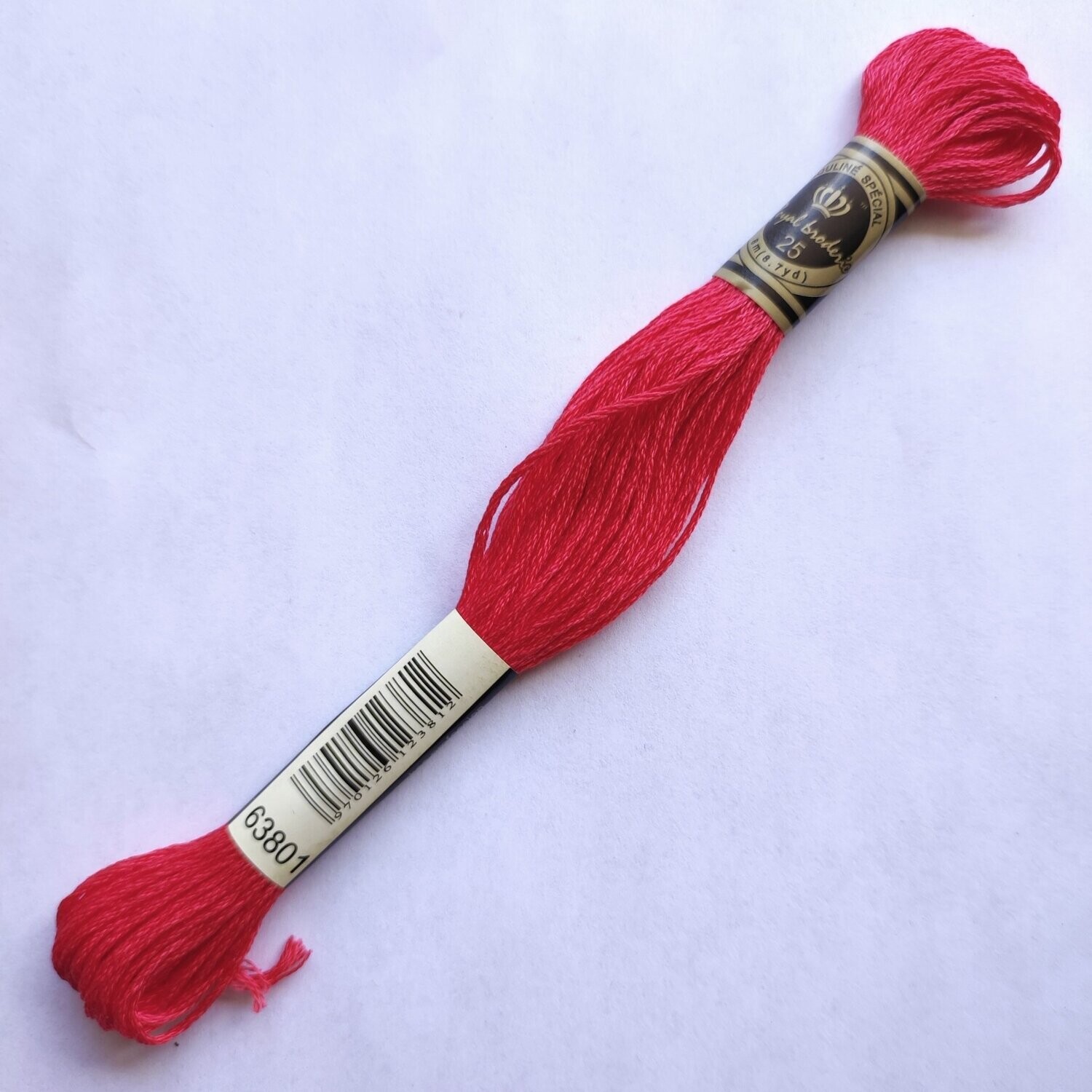 Fil coton mouliné spécial - 8 m -  Coloris DMC 3801