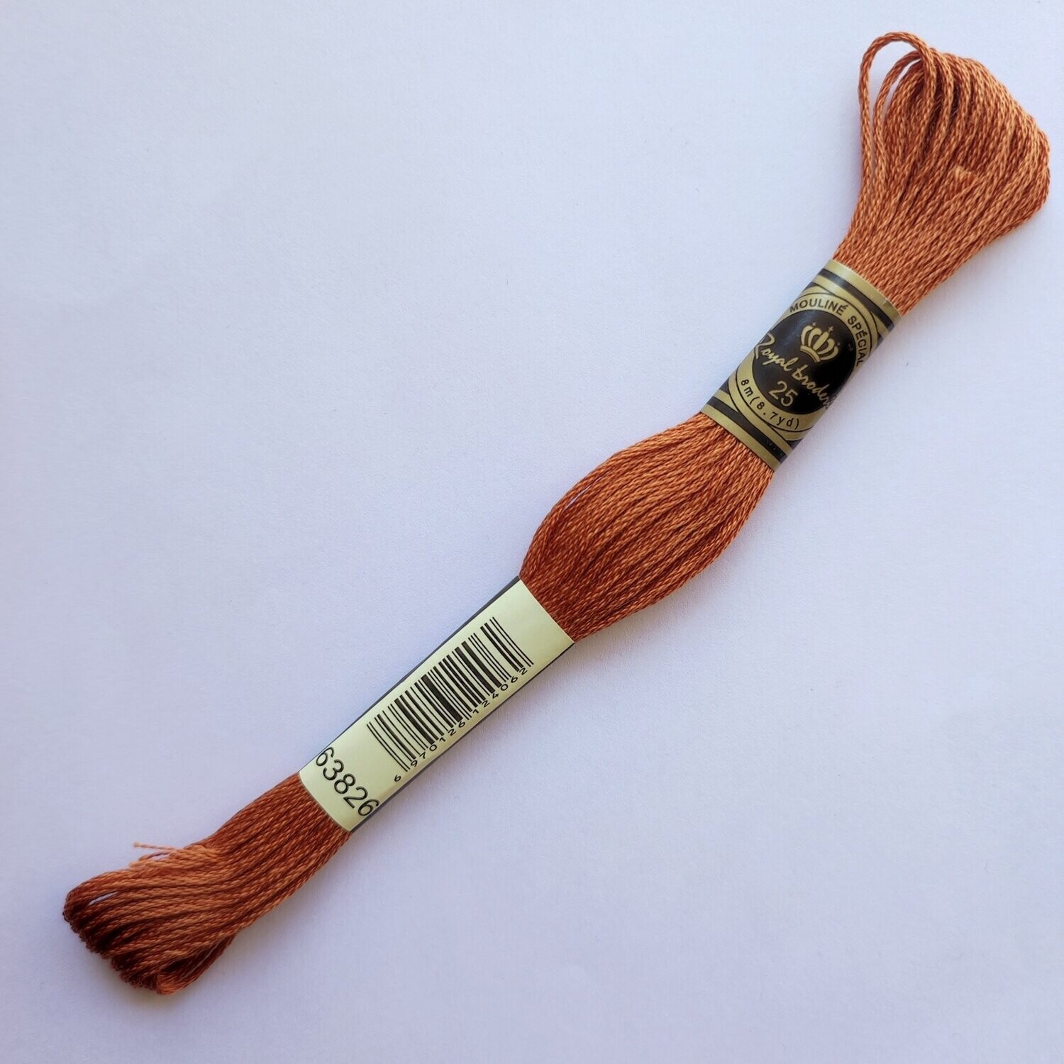 Fil coton mouliné spécial - 8 m -  Coloris DMC 3826