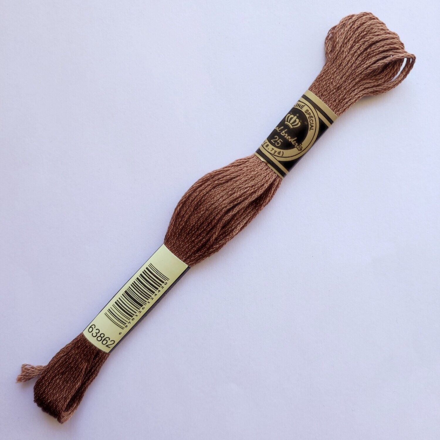 Fil coton mouliné spécial - 8 m - Coloris DMC 3862