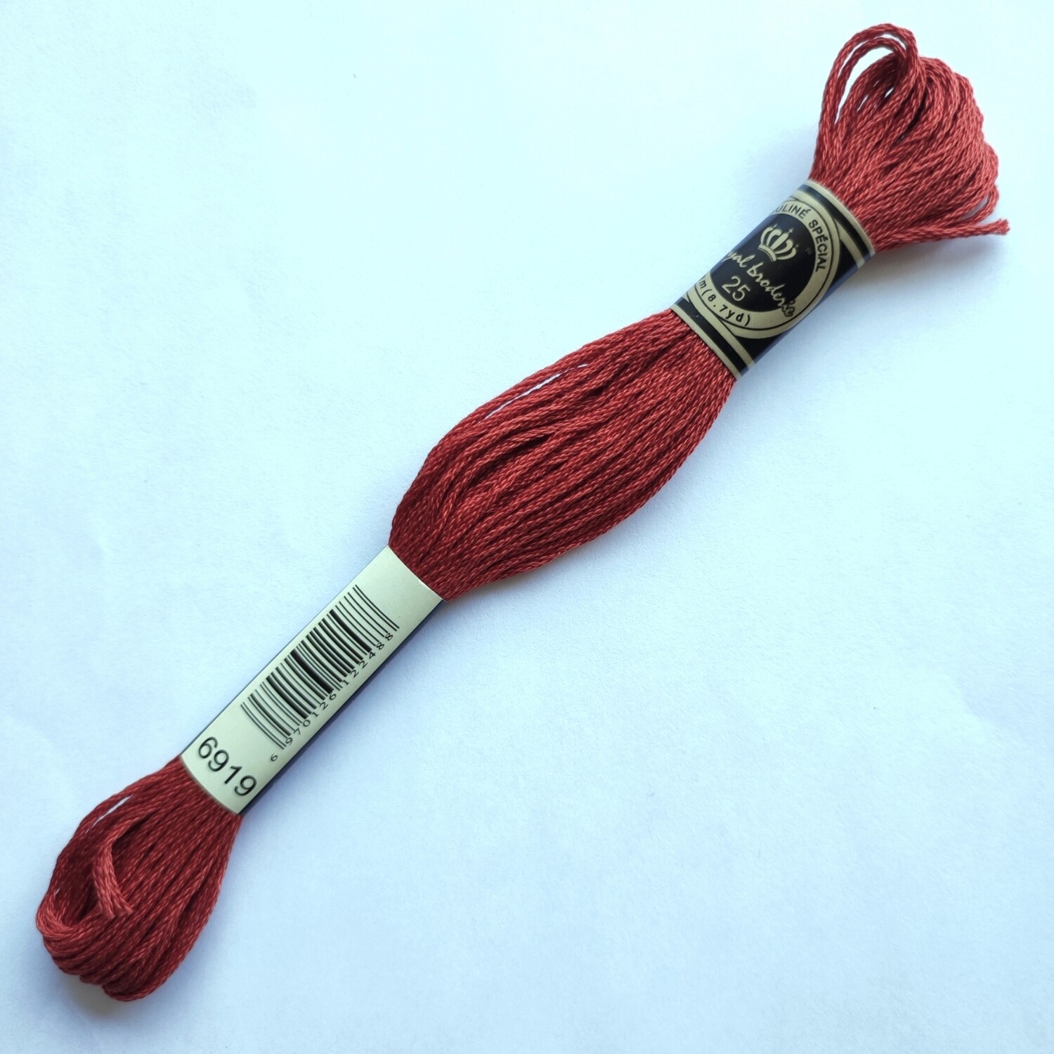 Fil coton mouliné spécial - 8 m - Coloris DMC 919
