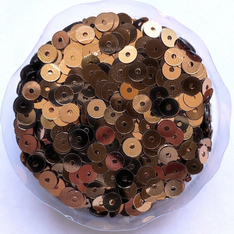 10 g sequins plat 4mm unis / 28 couleurs