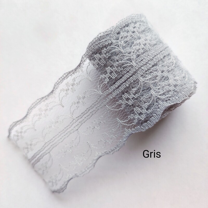 4.3 mètres dentelle 45mm grise 4.3 mètres dentelle 45mm grise