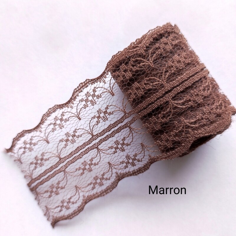4.3 mètres dentelle 45mm marron 4.3 mètres dentelle 45mm marron