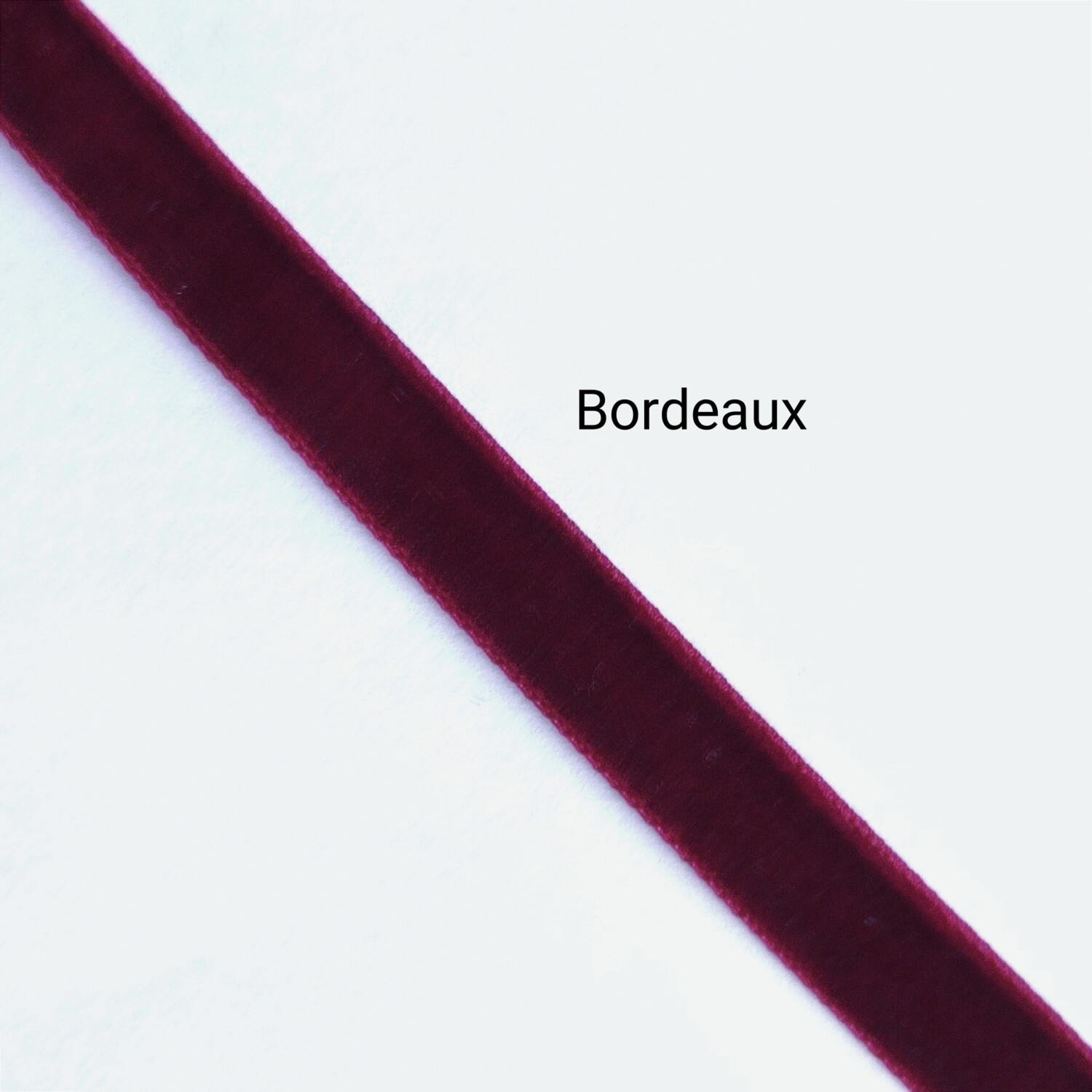 Rouleau 20 m ruban velours bordeaux