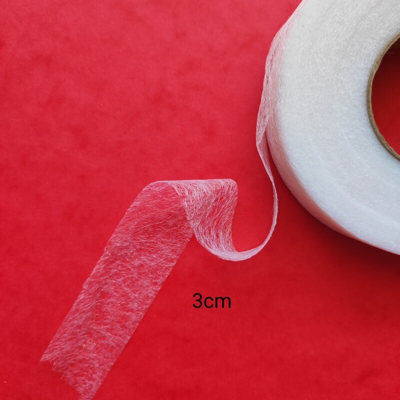 5 mètres bande thermocollante blanc 3 cm à repasser