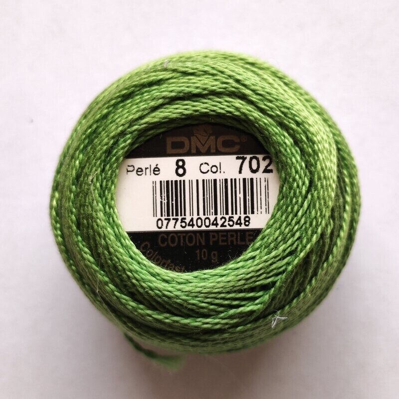 Coton perlé DMC taille 8 numéro 702