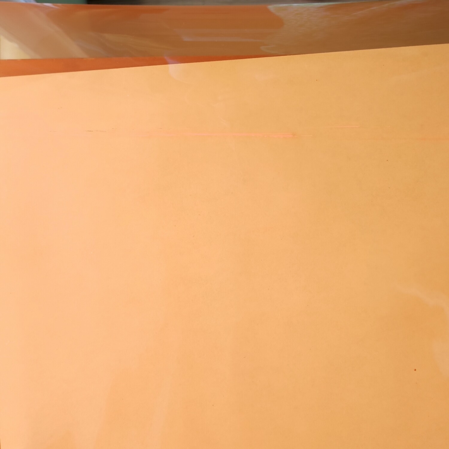 49 x 120cm tissu cristal transparent orange