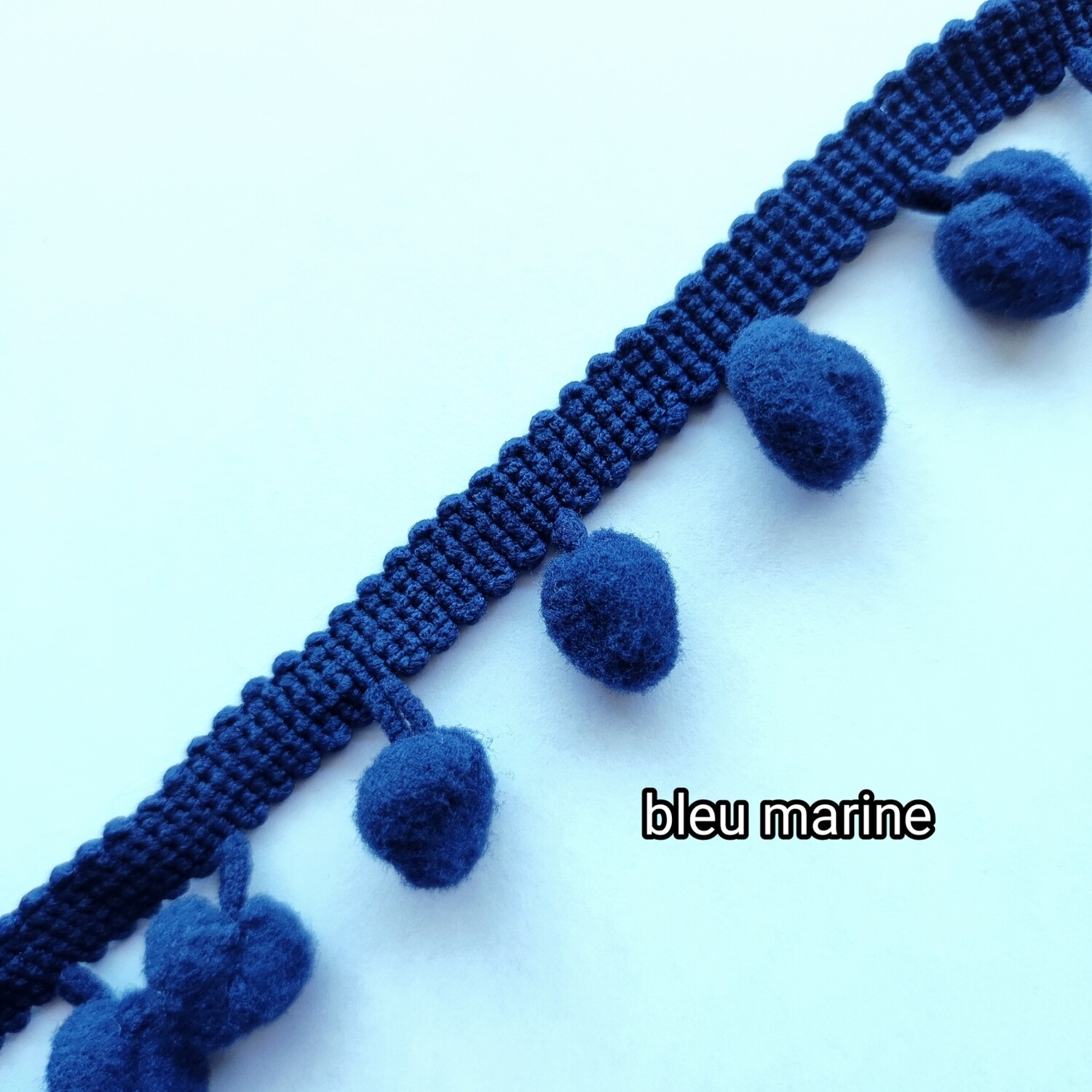 Galon pompons 2cm/10 couleurs