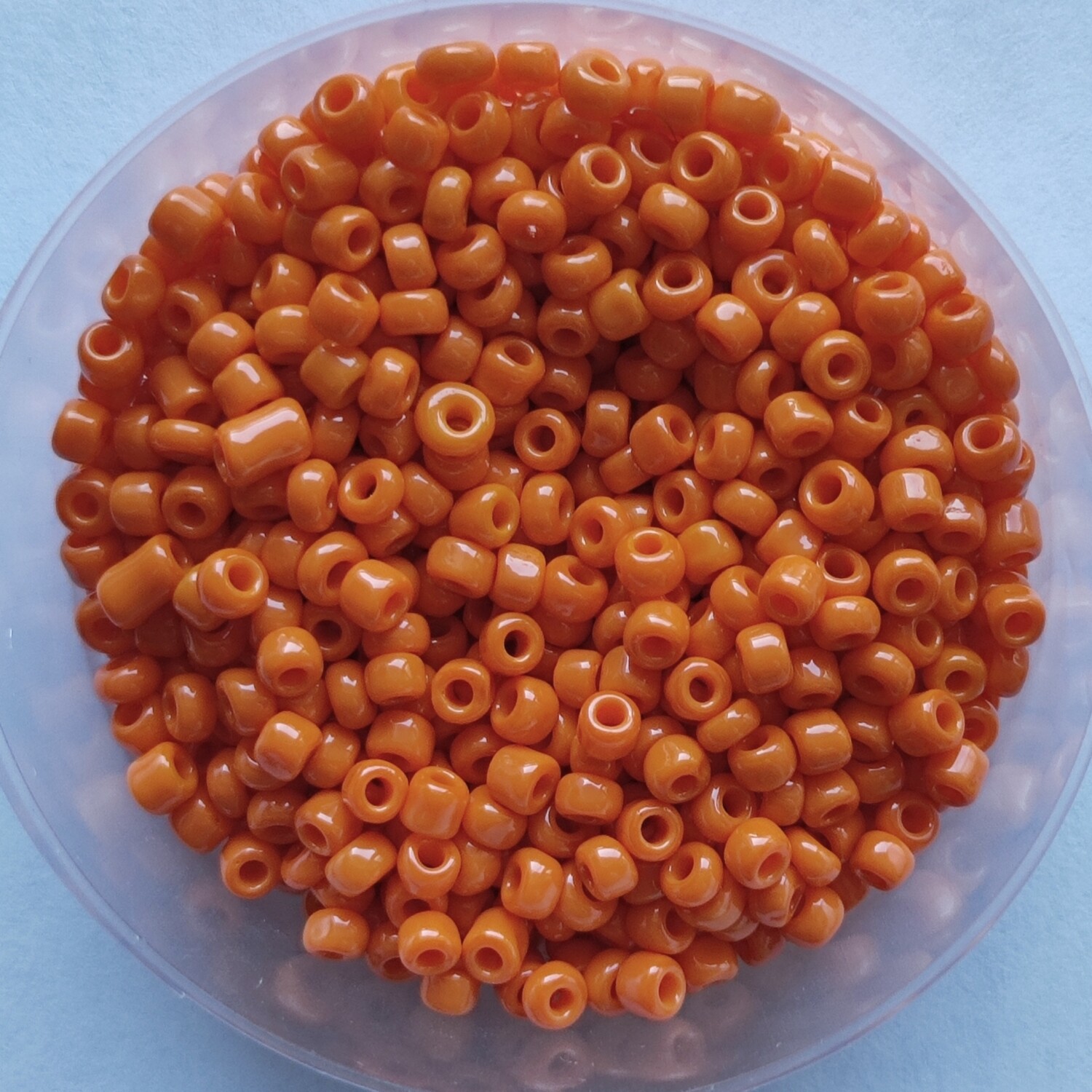 1400 perles en verre 3MM (40g) orange opaque
