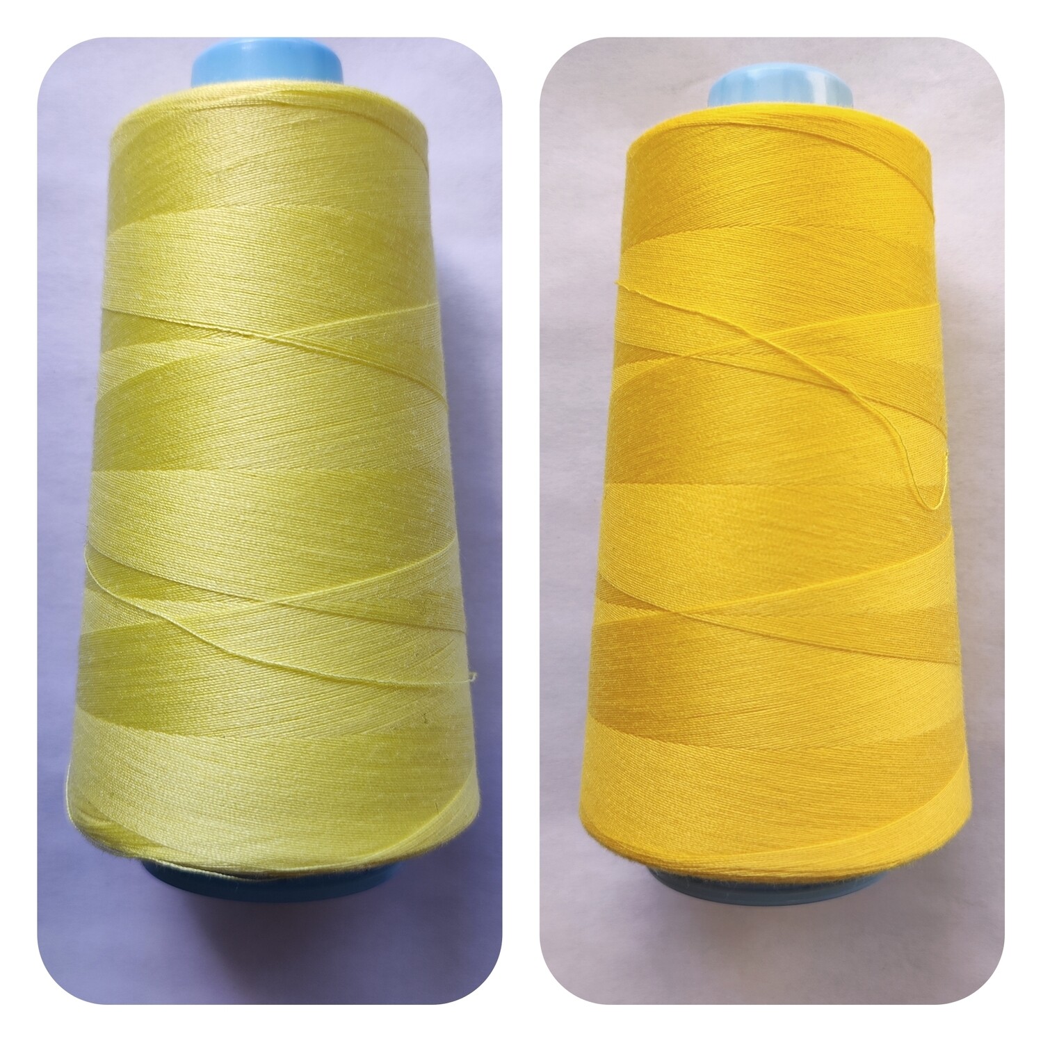Cône de fil 100% polyester 3000 yards JAUNE