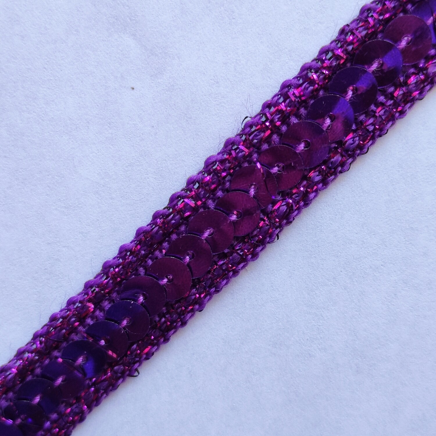 Galon sequin 1,3 cm violet