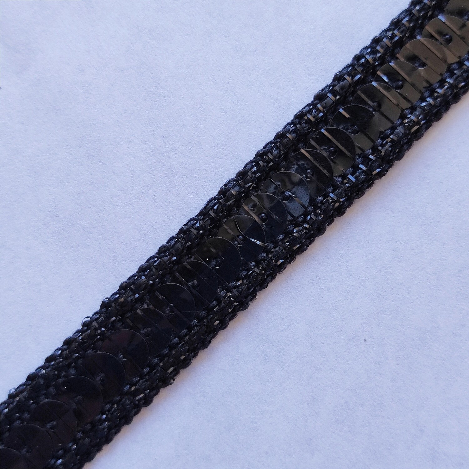 Galon sequin 1,3 cm noir