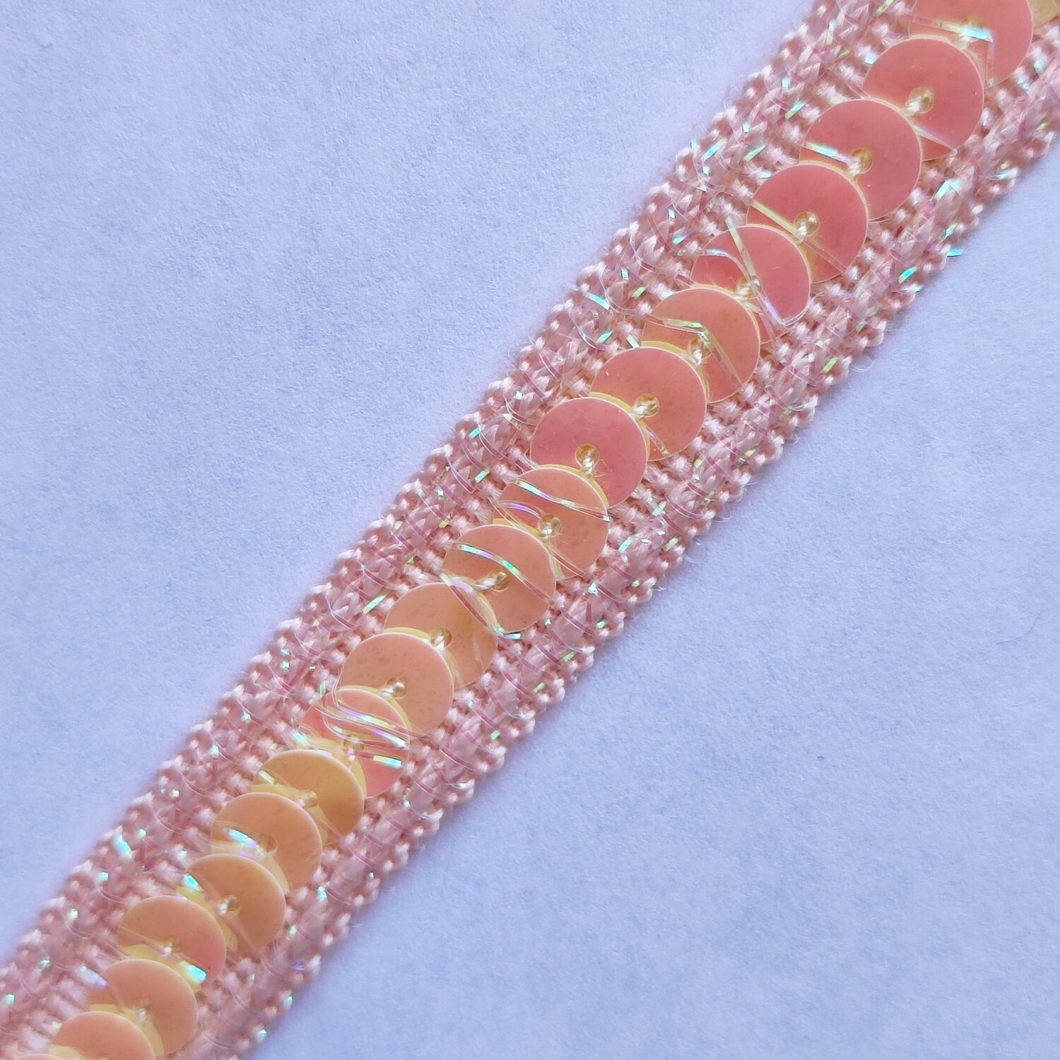 Galon sequin 1,3 cm saumon