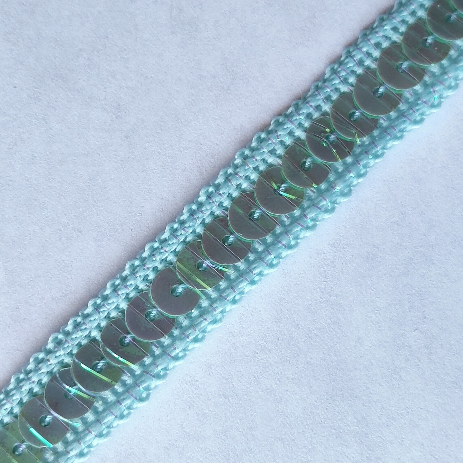 Galon sequin 1,3 cm bleu clair 