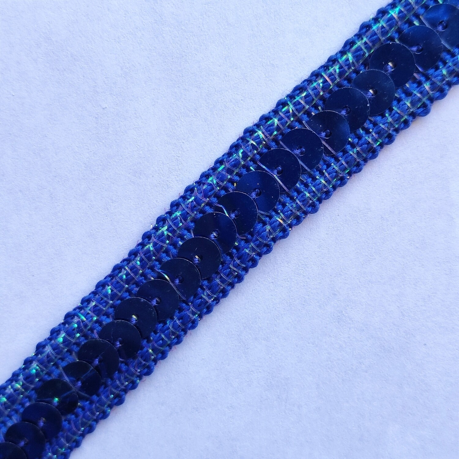 Galon sequin 1,3 cm bleu nuit