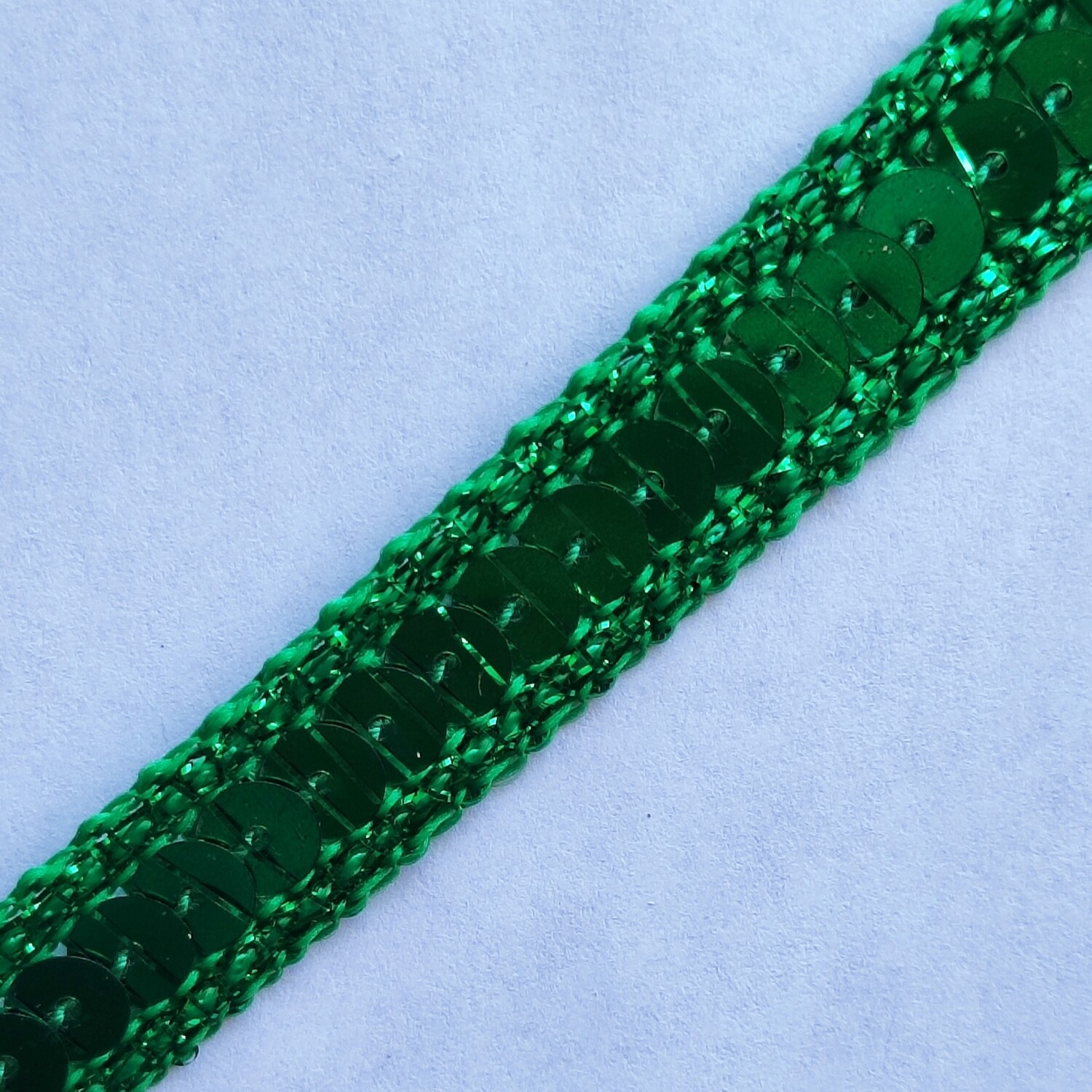 Galon sequin 1,3 cm vert foncé 