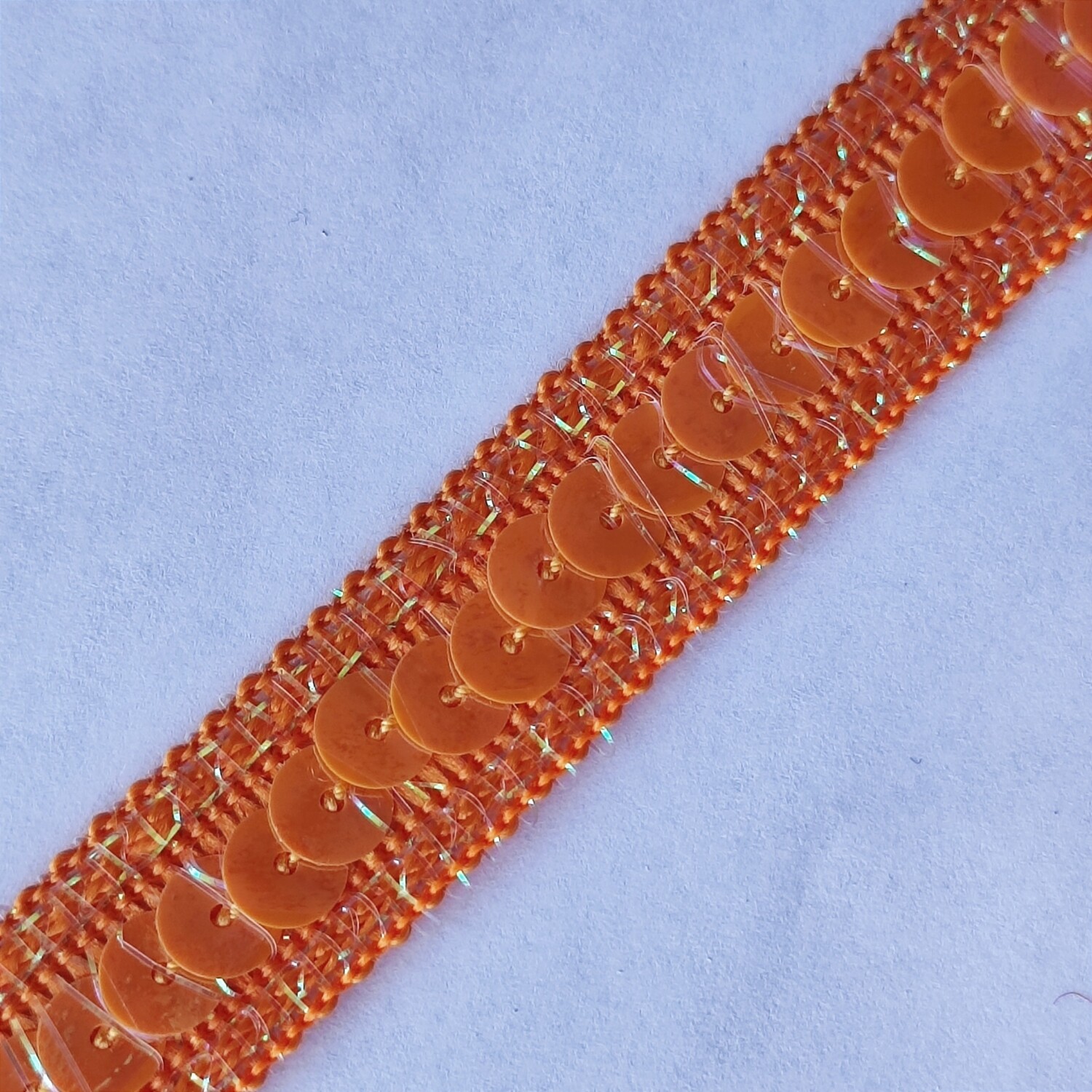 Galon sequin 1,3 cm orange