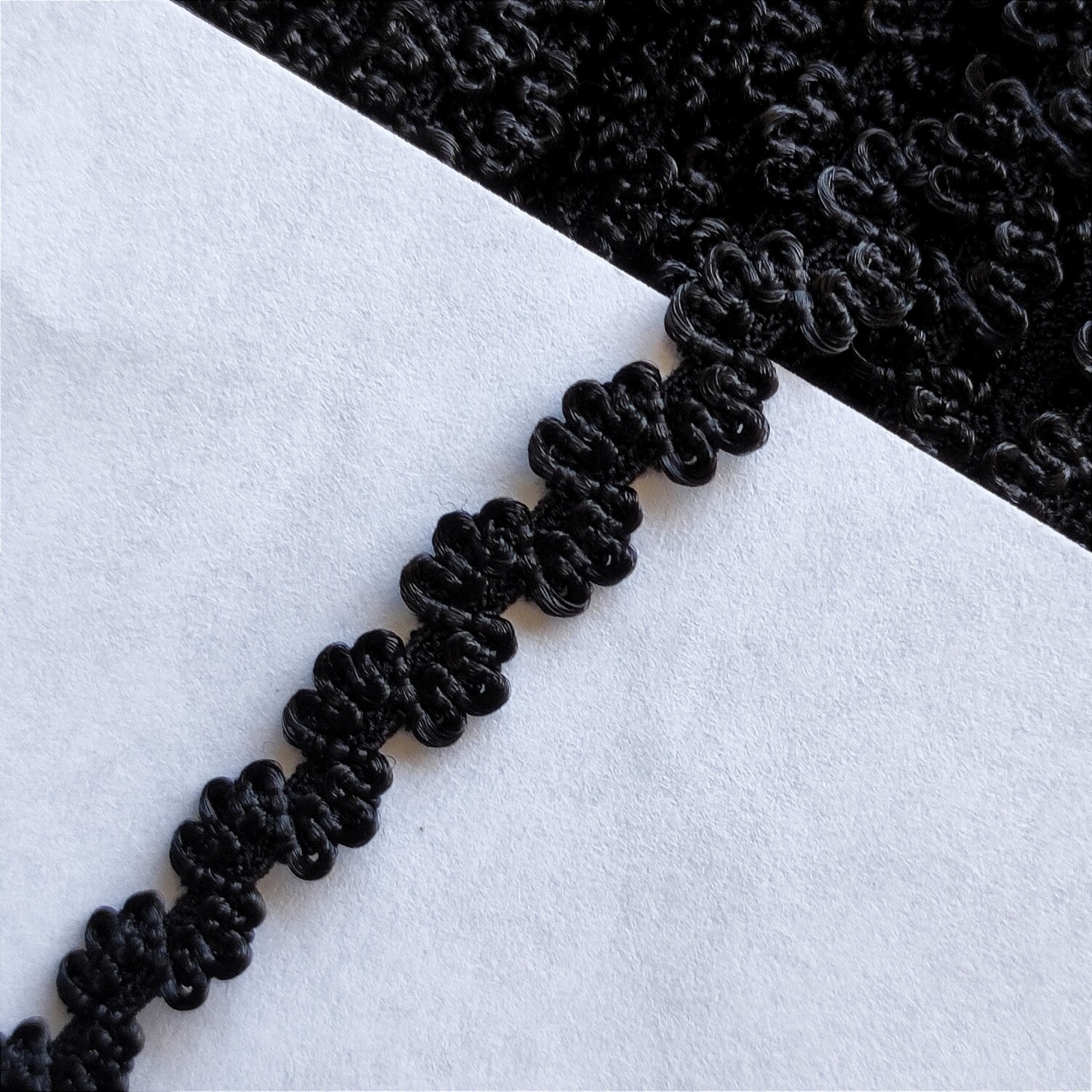 Élastique dentelle 8 mm largeur noir