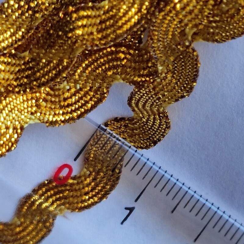 Zig Zag 5mm doré argenté (choisissez vos couleurs)