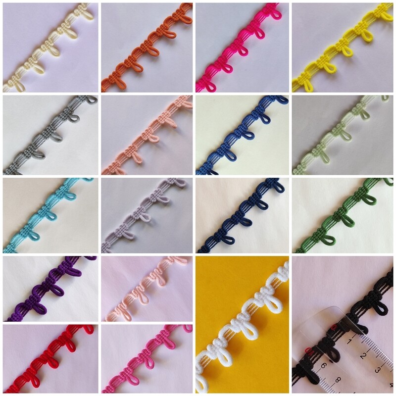 Galon boutonnière en 18 couleurs