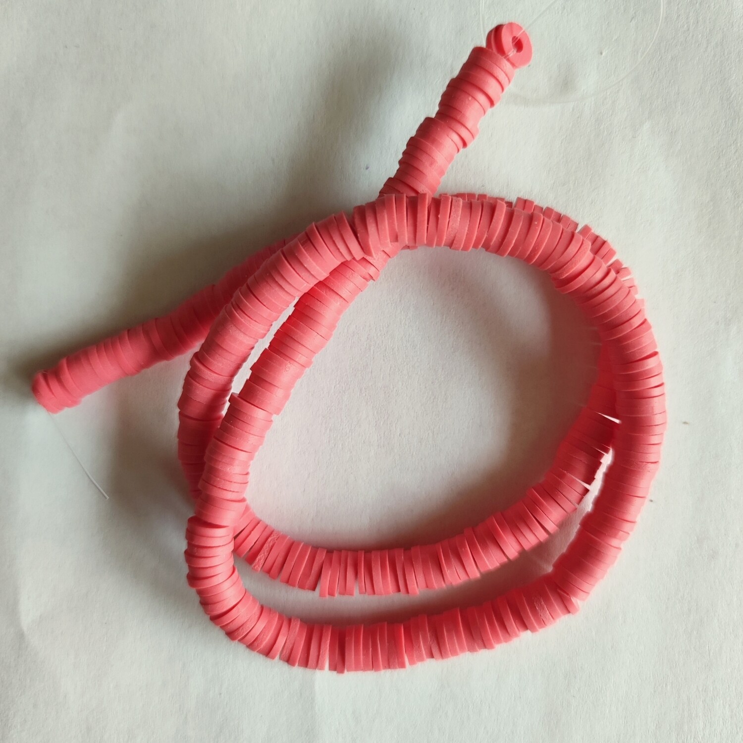  330 perles polymère 6mm rose corail 