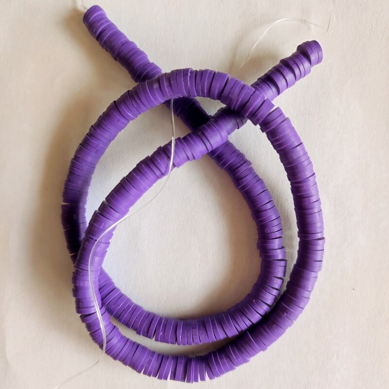  330 perles polymère 6mm violet 