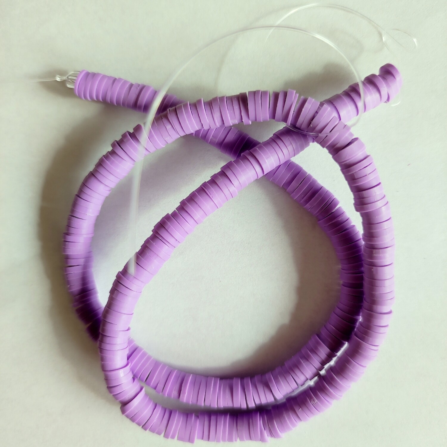  330 perles polymère 6mm violet lilas