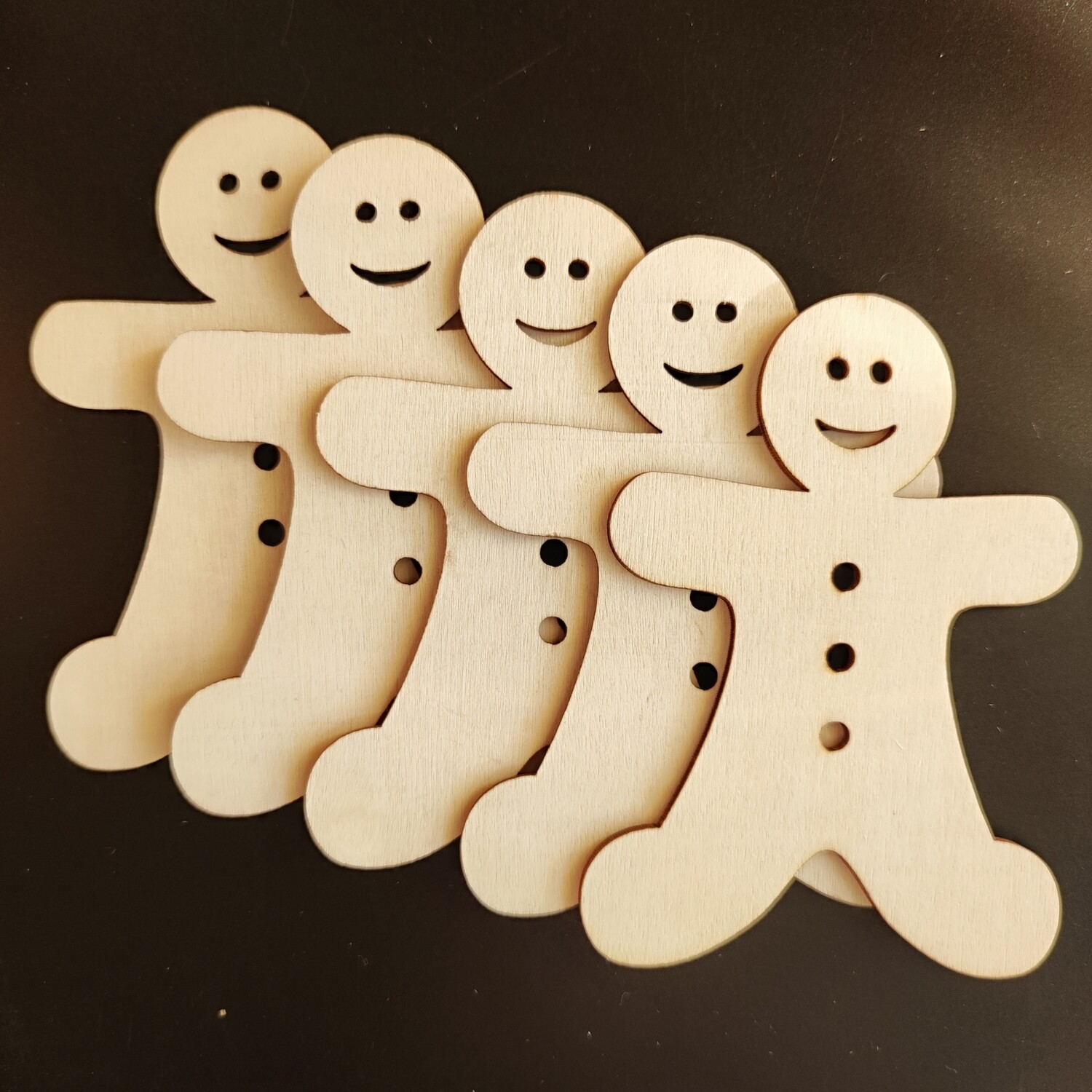 5 bonhommes pain d'épices 9x6,5cm