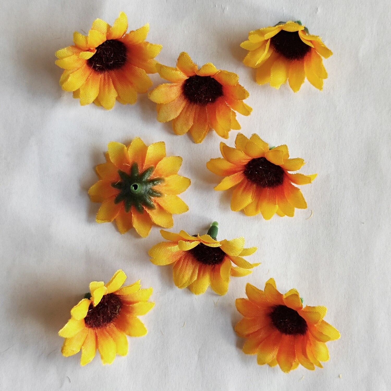 8 fleurs artificielles 4 cm tournesol 🌻