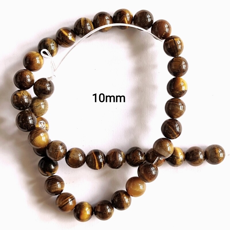 Perles pierre naturelle Oeil de tigre 10mm